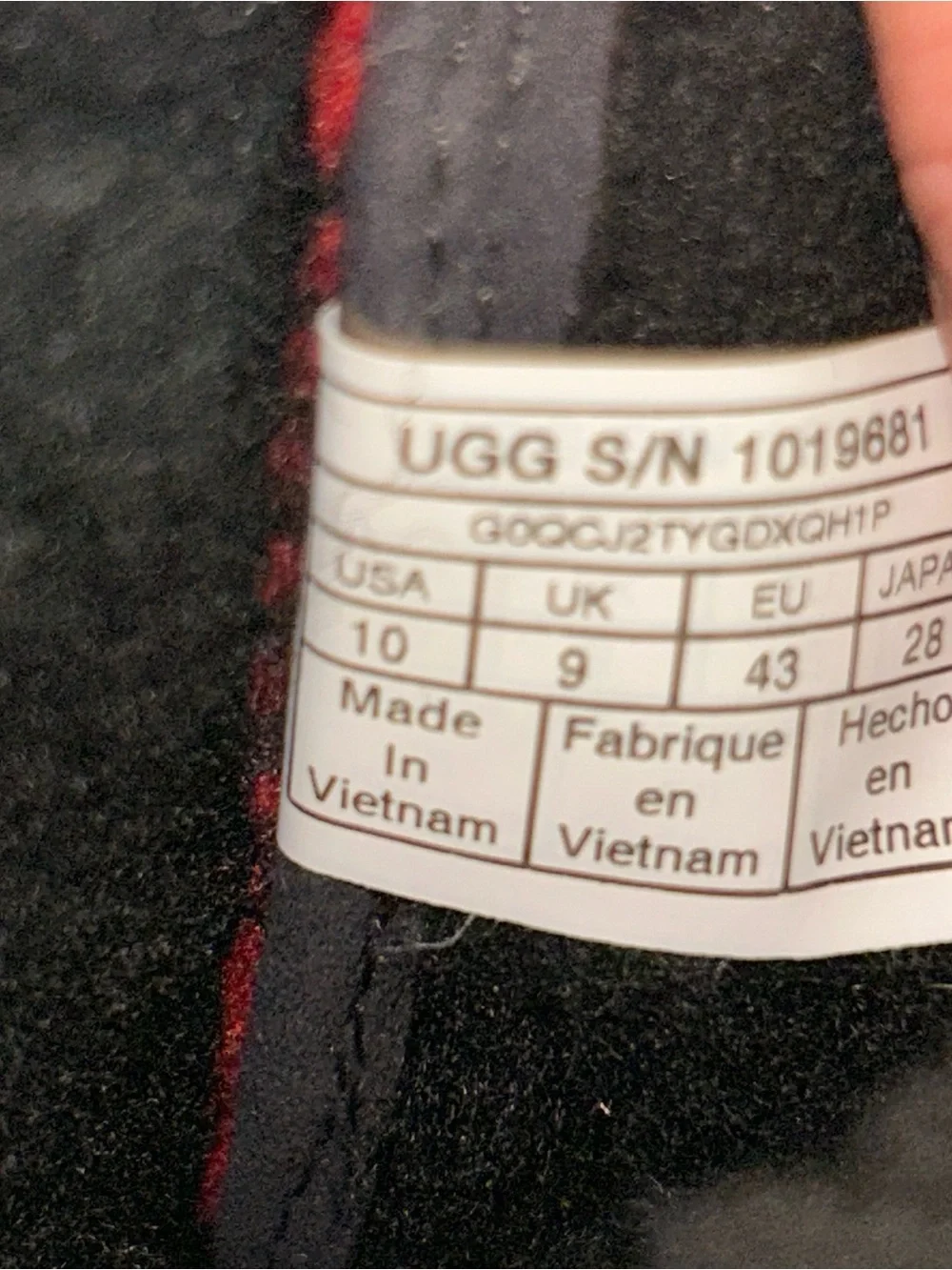 UGG Adirondack 111 red plaid vibram mens snow winter boots
